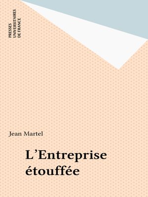 cover image of L'Entreprise étouffée